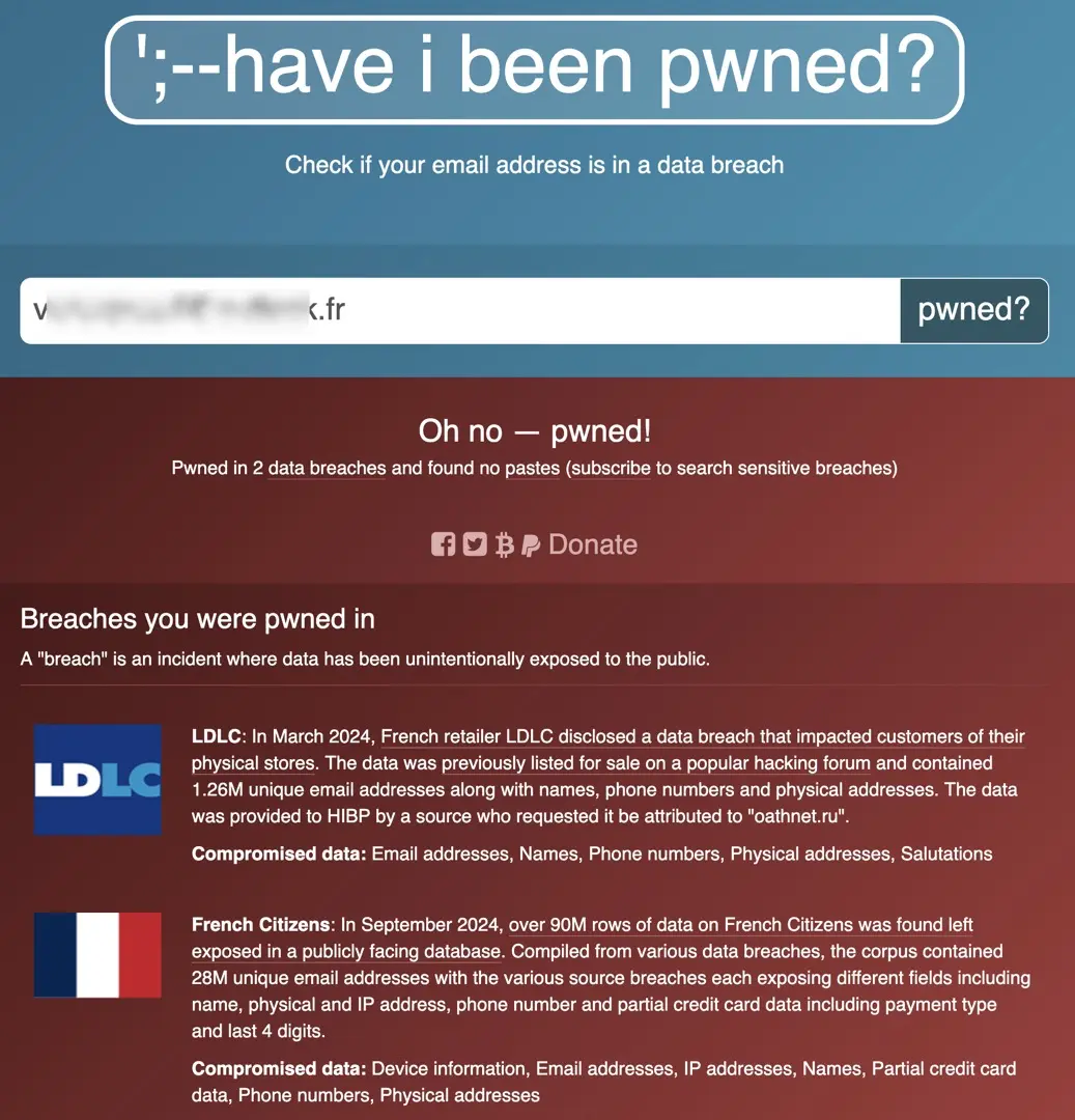 haveibeenpwned