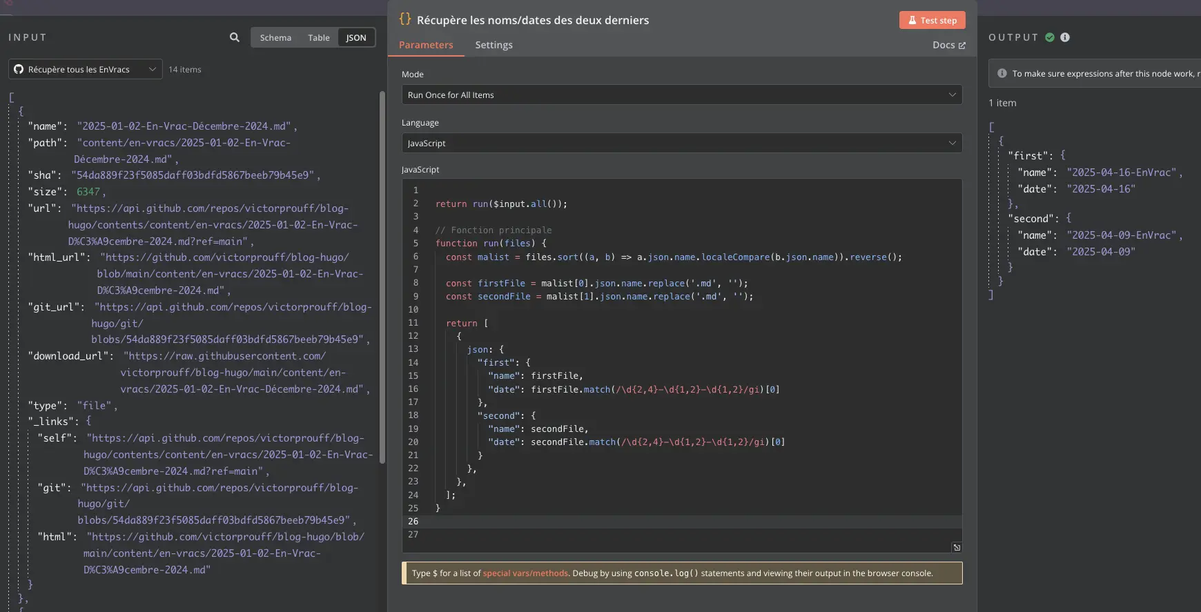 CodeNameDateEnvracs